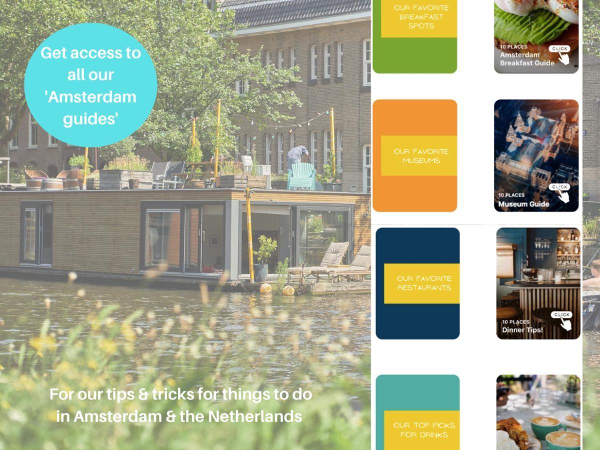 Apartament The Amsterdam Houseboat Family - De Pijp Zewnętrze zdjęcie